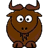 Cartoon gnu