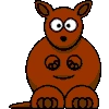 Cartoon kangaroo