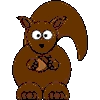 Cartoon squirrel